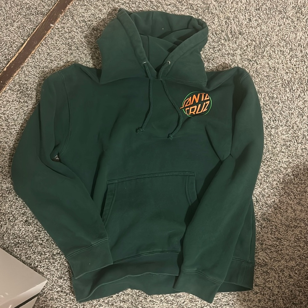 Green Santa Cruz hoodie (size small)
